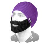 Purple hat Black Attached Beardo